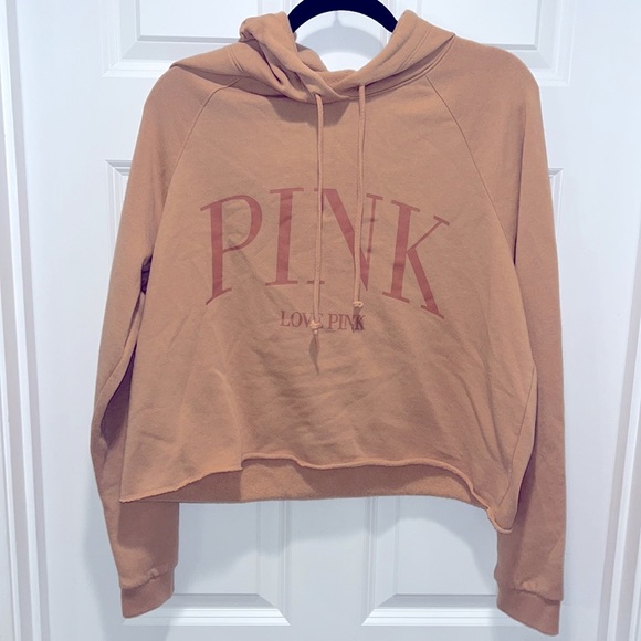 PINK Victoria's Secret Tan LOVE PINK everyday Sweatshirt Size Large L - Picture 5 of 10